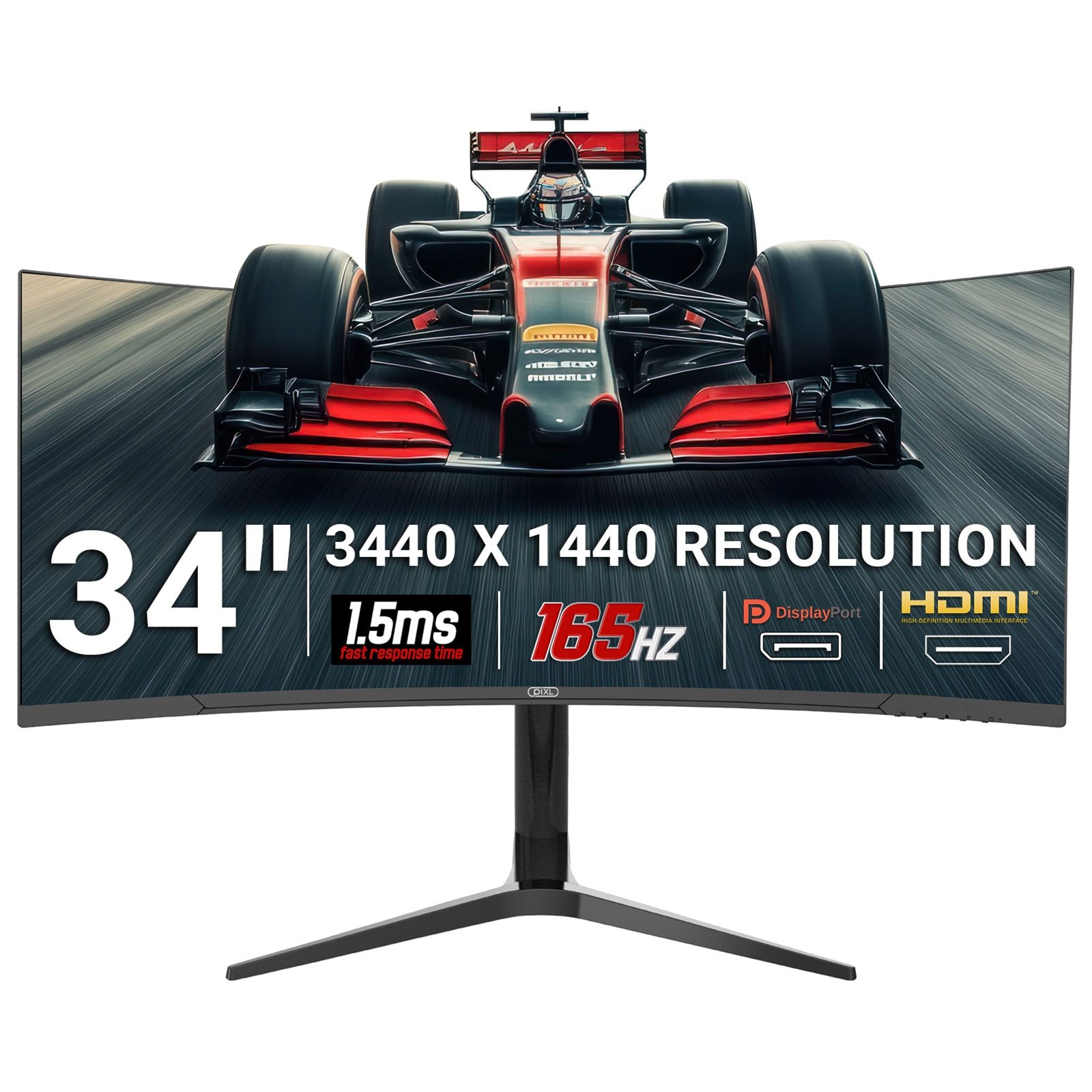 piXL CM32GF5 32 inch 165Hz Curved Gaming Monitor FreeSync